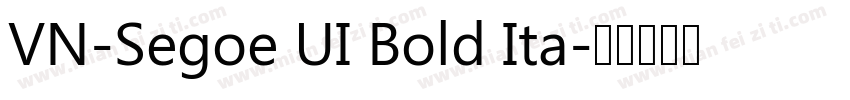 VN-Segoe UI Bold Ita字体转换